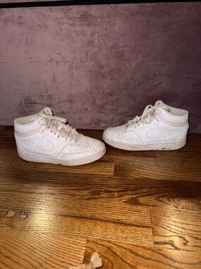 Nike Kids White High-Top Sneakers